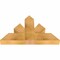 Ekena Millwork Saratoga Rough Sawn Timber Gable Bracket, Western Red Cedar, 36"W x 23"H x 4"D x 6"F, 15/12 Pitch GBW036X23X0406SAR00RWR - alternate 2